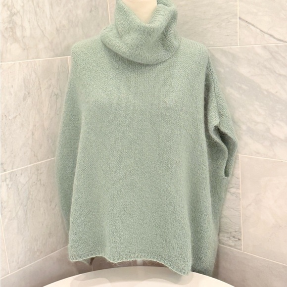 PULL PONCHO MOHAIR ET LAINE MODELE Paris NAIS - Picture 3 of 8